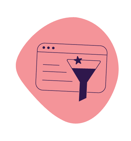 Website abstract on blush pink