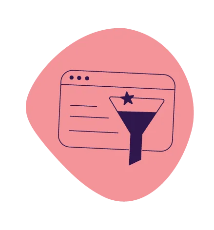 Website abstract on blush pink