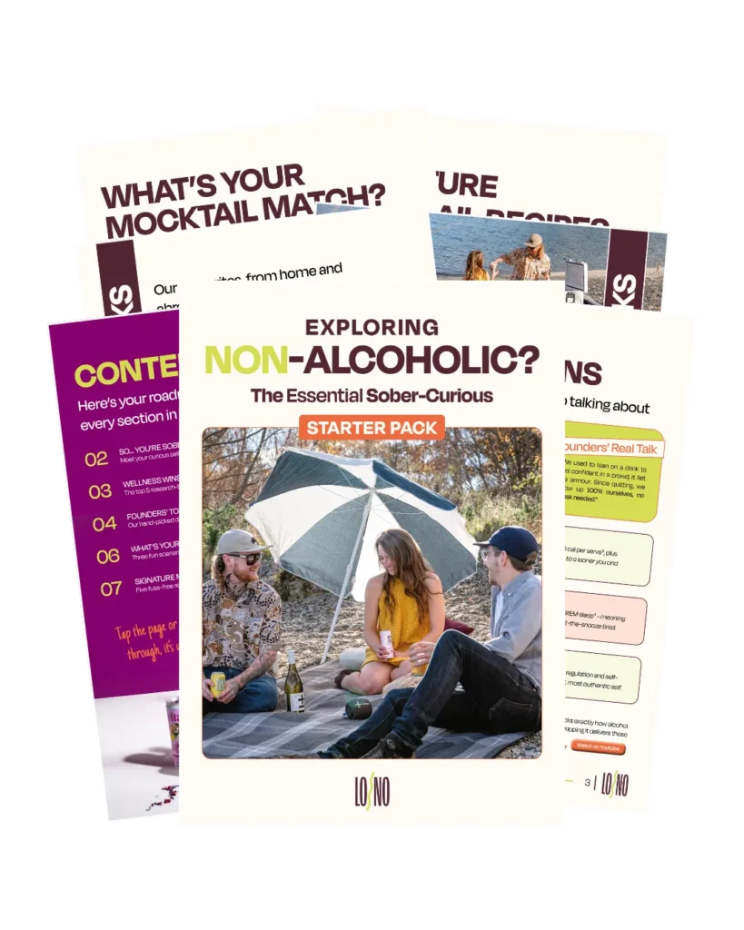 Lead magnet designed as part of business branding services for a non alcoholic brand