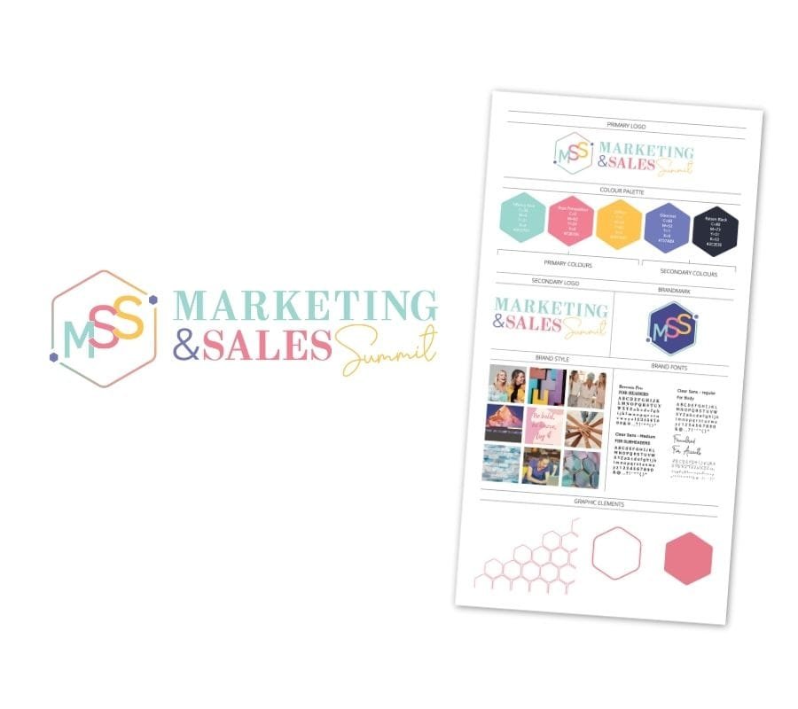Branding design portfolio for the Marketing & Sales Summit