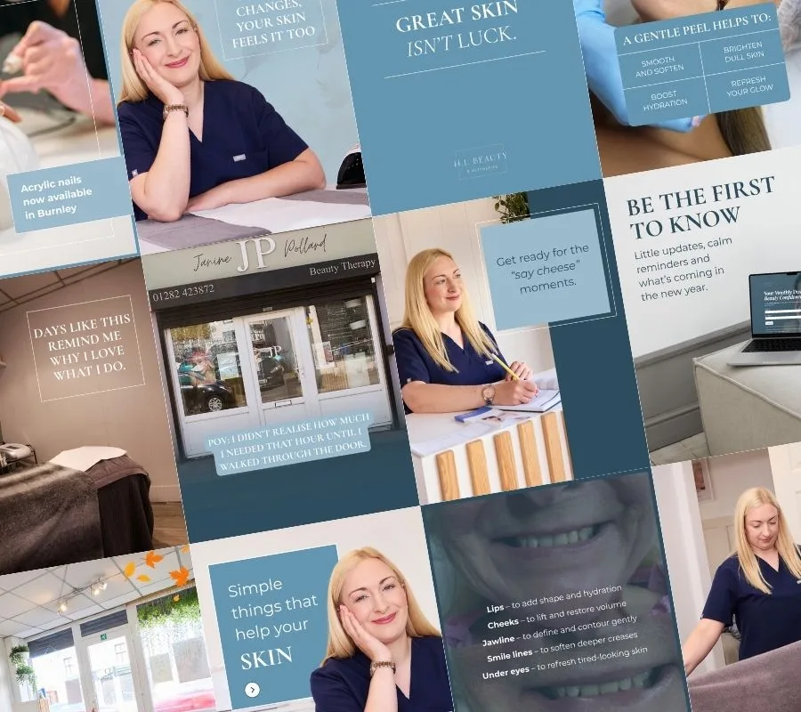 HL Beauty, social media design